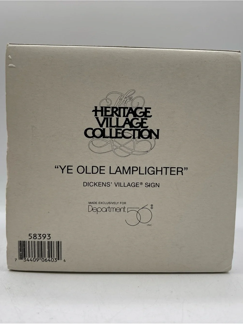 Department 56 1995 Vintage Heritage Village Collection Ye Olde Lamplighter 58393